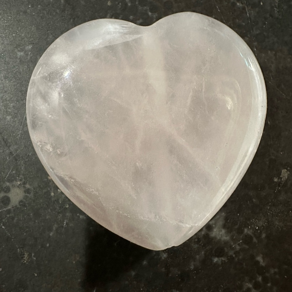 Heart-Shaped Rose Quartz Stone
